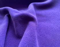Ткань флис Тёмно-фиолетовый Spun Bio Wash южнокорейский 300 г/м2
