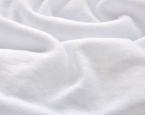 Ткань флис белый Снежная звезда DTY китайский от 180 г/м2