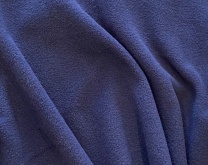 Ткань флис Тёмно-синий Spun Bio Wash южнокорейский 220 г/м2