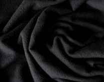 Ткань флис Чёрный DTY китайский от 180 г/м2
