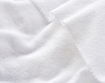 Ткань флис белый Снежная звезда, Spun Bio Wash южнокорейский от 220 г/м2