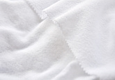 Ткань флис белый Снежная звезда DTY китайский от 180 г/м2